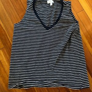 Brand new, never worn, blue and white shirt